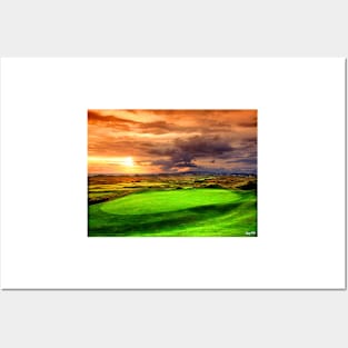 14th hole at Royal Portrush Dunluce Posters and Art